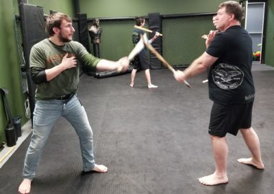 Stick fighting at Five Crow Martial Arts in Hampton, VA