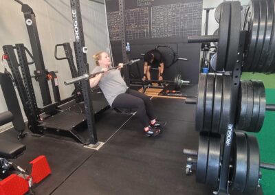 Woman lifting bar